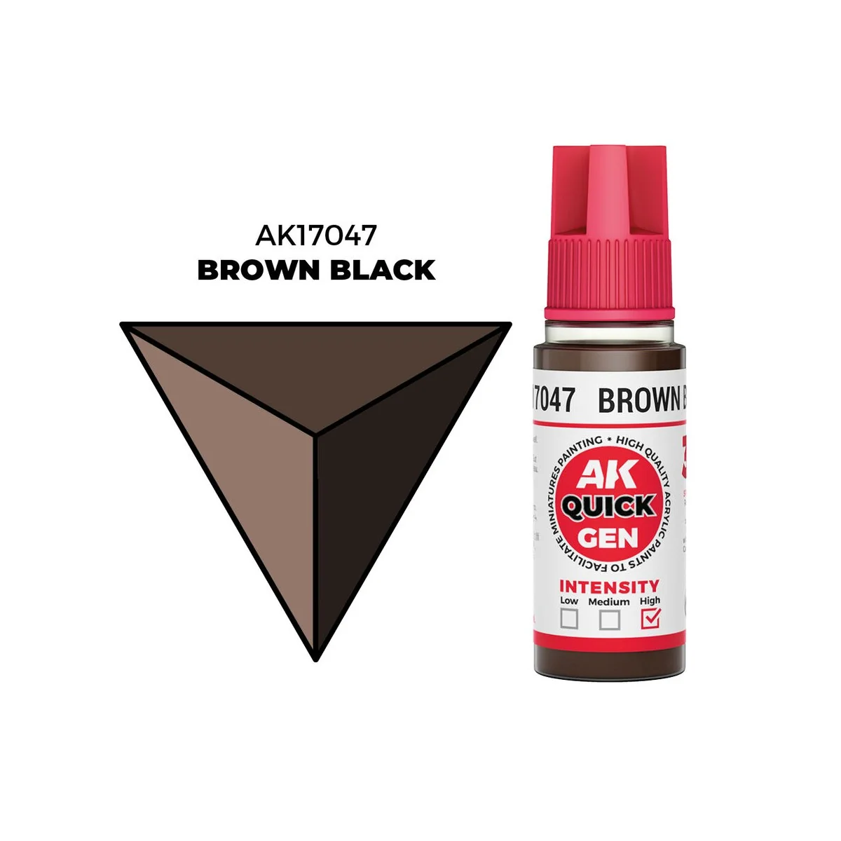 BROWN BLACK 18 ml - QUICK GEN - AK Interactive AK17047