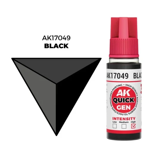 BLACK 18 ml - QUICK GEN - AK Interactive AK17049