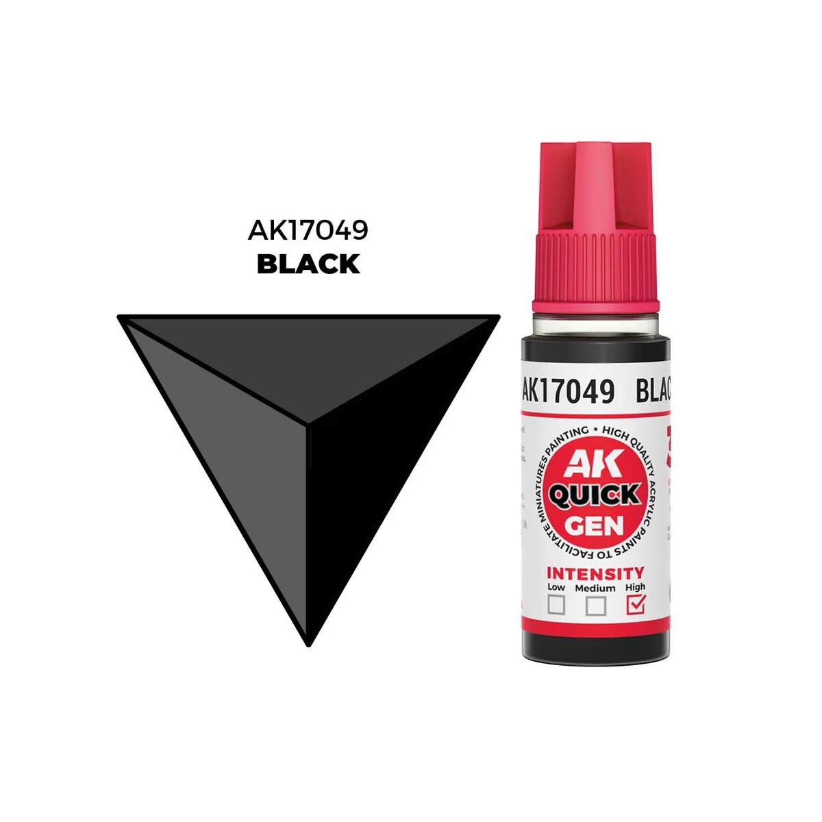 BLACK 18 ml - QUICK GEN - AK Interactive AK17049