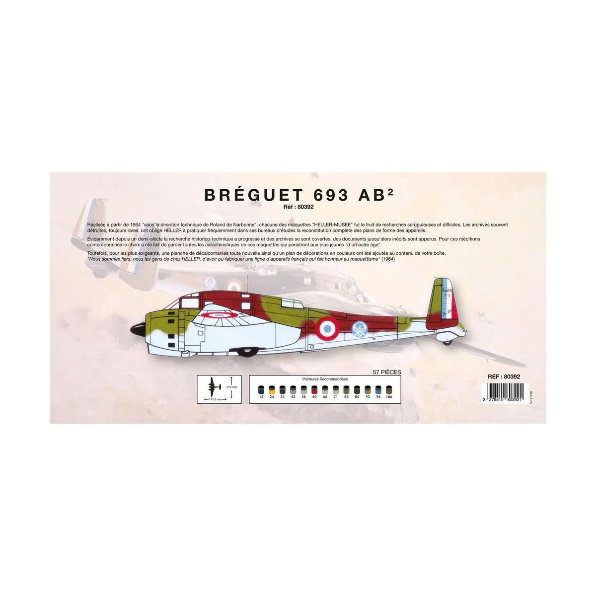 Breguet 693/2 - Heller Museum, 1/72 - Heller 80392