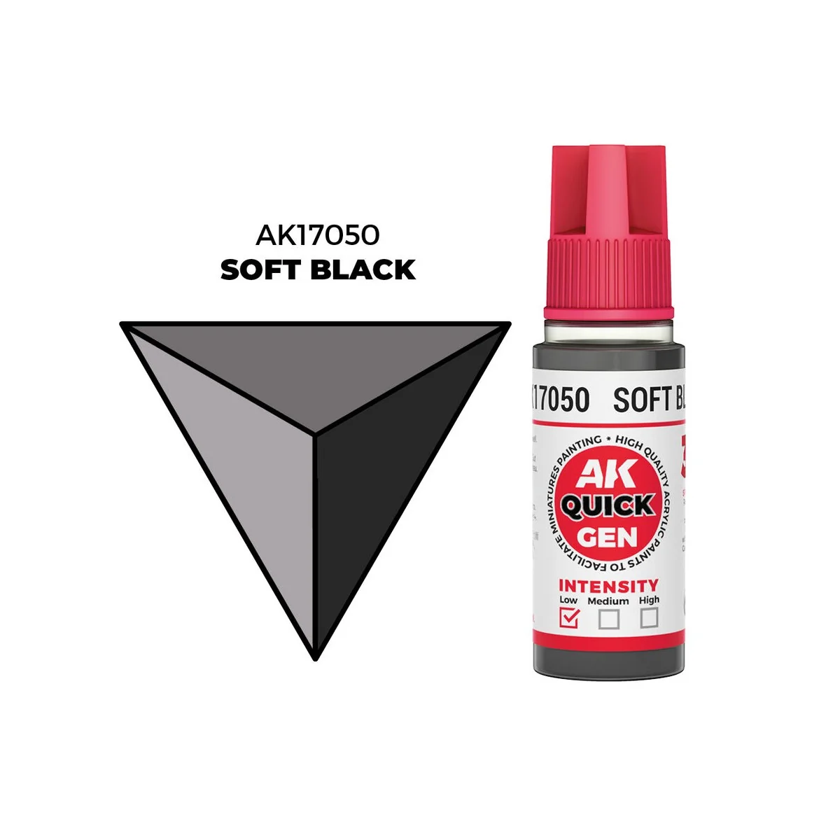 SOFT BLACK 18 ml - QUICK GEN - AK Interactive AK17050