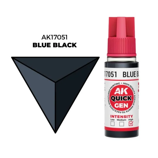 BLUE BLACK 18 ml - QUICK GEN - AK Interactive AK17051
