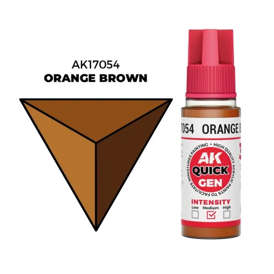 ORANGE BROWN 18 ml - QUICK GEN - AK Interactive AK17054