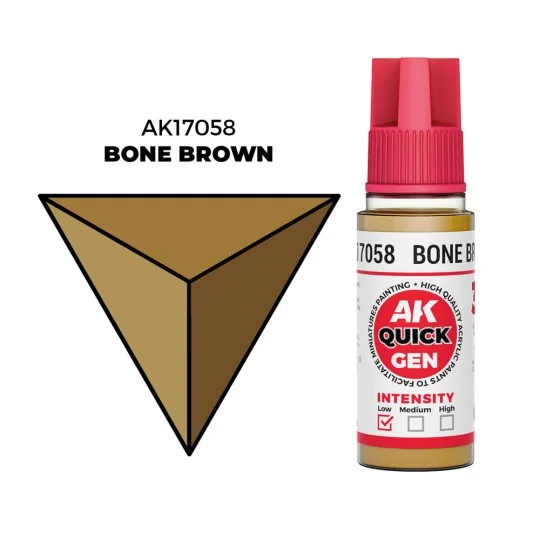 BONE BROWN 18 ml - QUICK GEN - AK Interactive AK17058