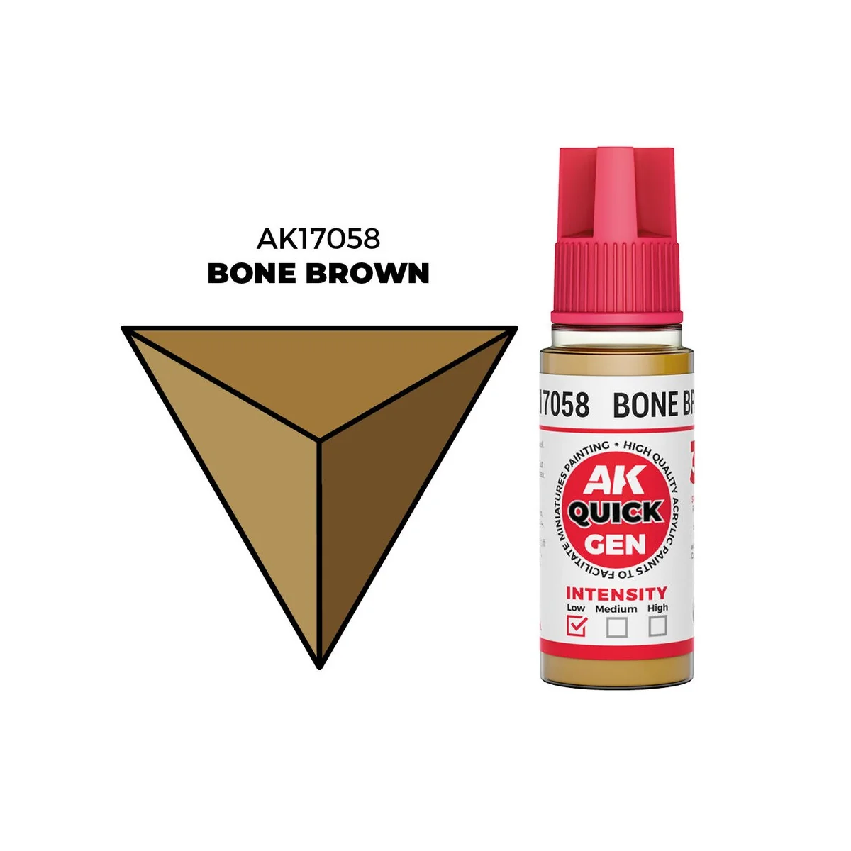 BONE BROWN 18 ml - QUICK GEN - AK Interactive AK17058