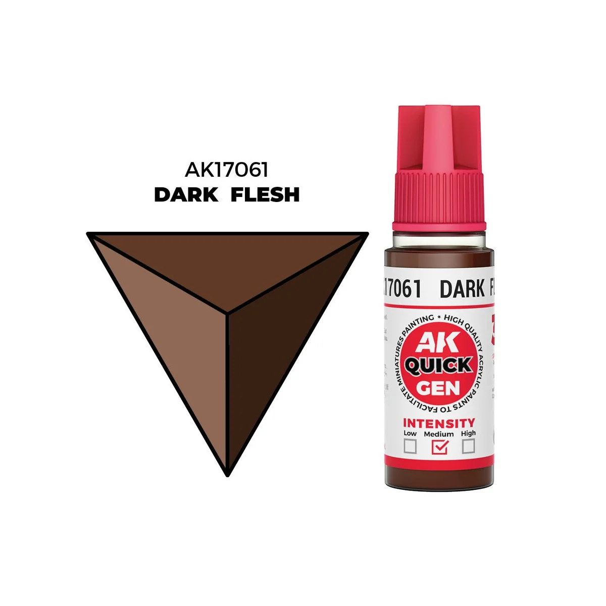 DARK FLESH 18 ml - QUICK GEN - AK Interactive AK17061