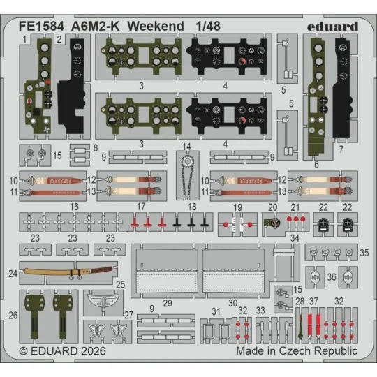 A6M2-K Weekend for Eduard, 1/48 - Eduard Accessories FE1584