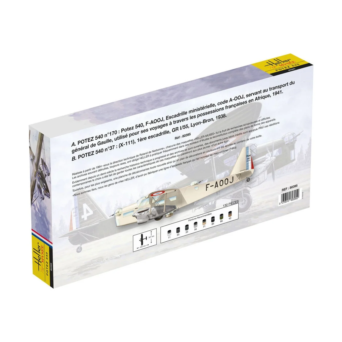 Potez 540 - Heller Museum, 1/72 - Heller 80395