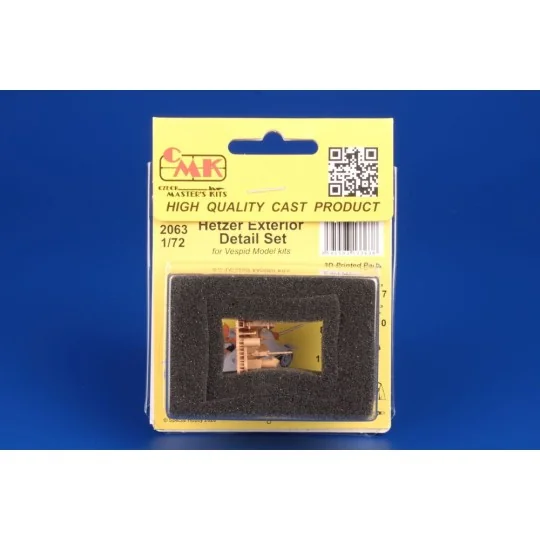 Hetzer Exterior Detail Set for Vespid Model, 1/72 - CMK 129-2063