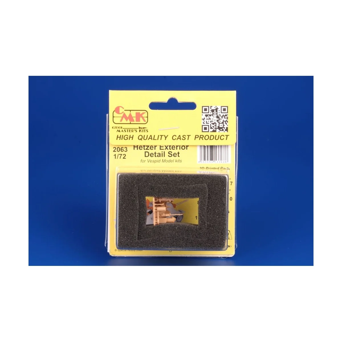 Hetzer Exterior Detail Set for Vespid Model, 1/72 - CMK 129-2063
