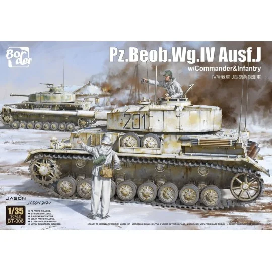 Pz.Beob.Wg.IV Ausf.J w/Commander&Infantry, 1/35 - Border Model BT-006