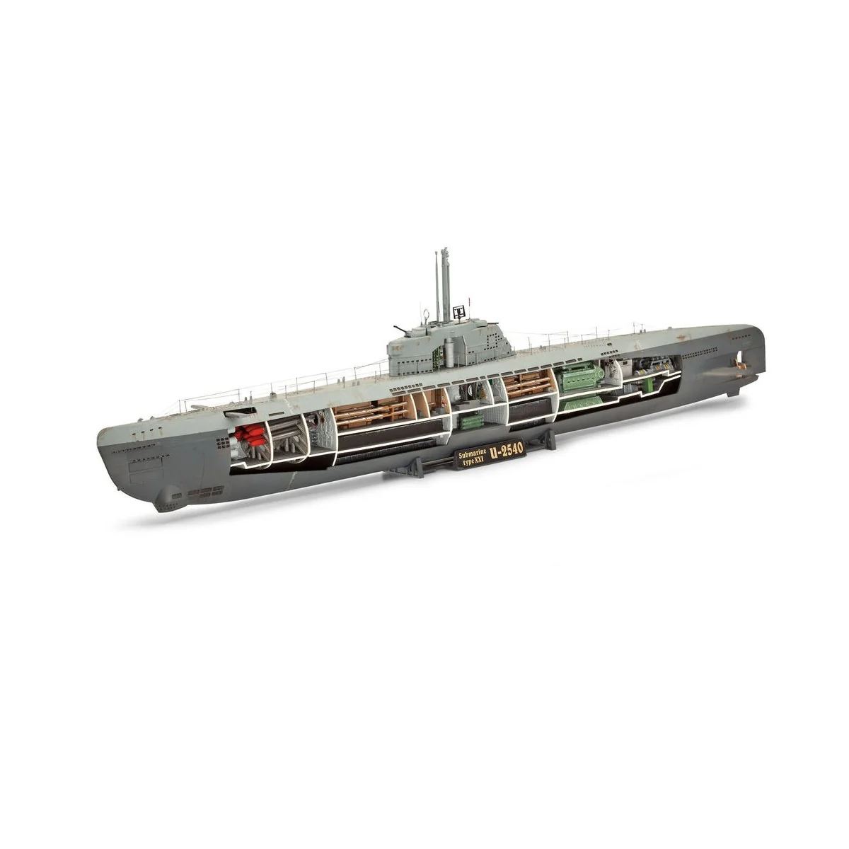 U-Boot Typ XXI U 2540 &Interieur, 1/144 - Revell 05078