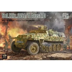 Sd.Kfz.251/1 Ausf.D w/ Workable Tracks & Interiors, 1/35 - Border M...