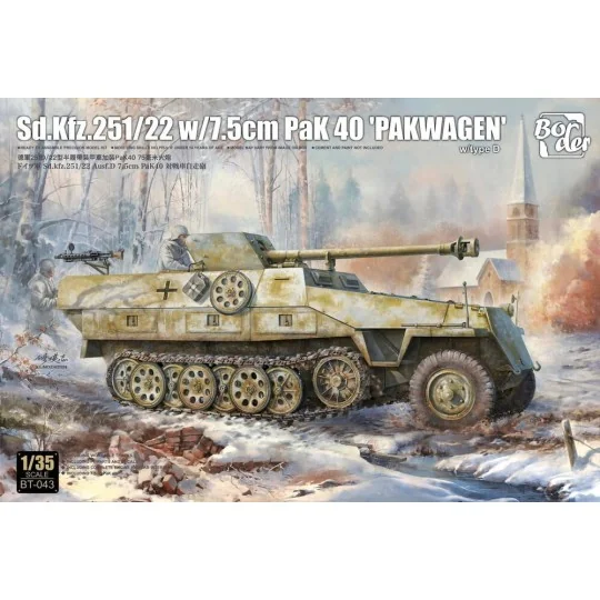 Sd.Kfz.251/22 w/ 7, 5 cm PaK 40 Pakwagen, 1/35 - Border Model BT-043