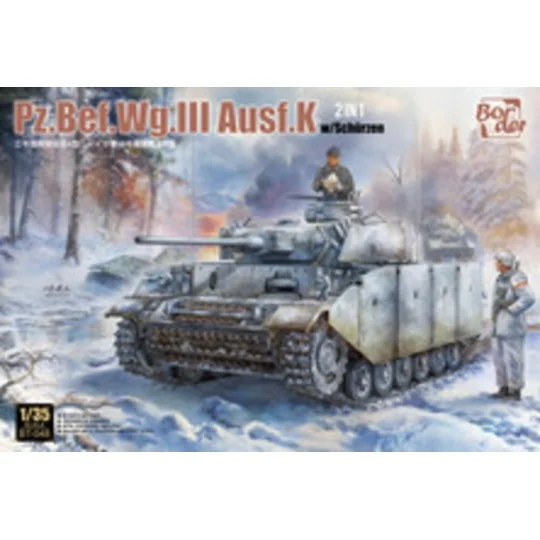 Pz.Bef.Wg.III Ausf.K w/ Shurzen 2 in 1, 1/35 - Border Model BT-048