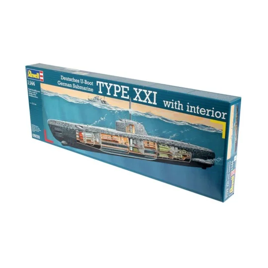 U-Boot Typ XXI U 2540 &Interieur - Revell 05078