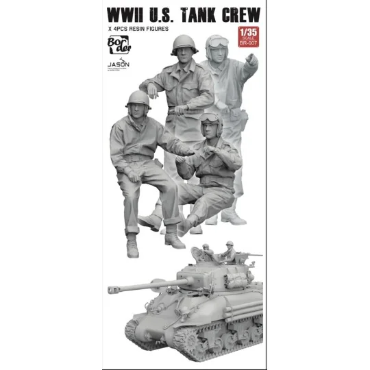 WW II U.S. Tank Crew (4 pcs), 1/35 - Border Model BR-007
