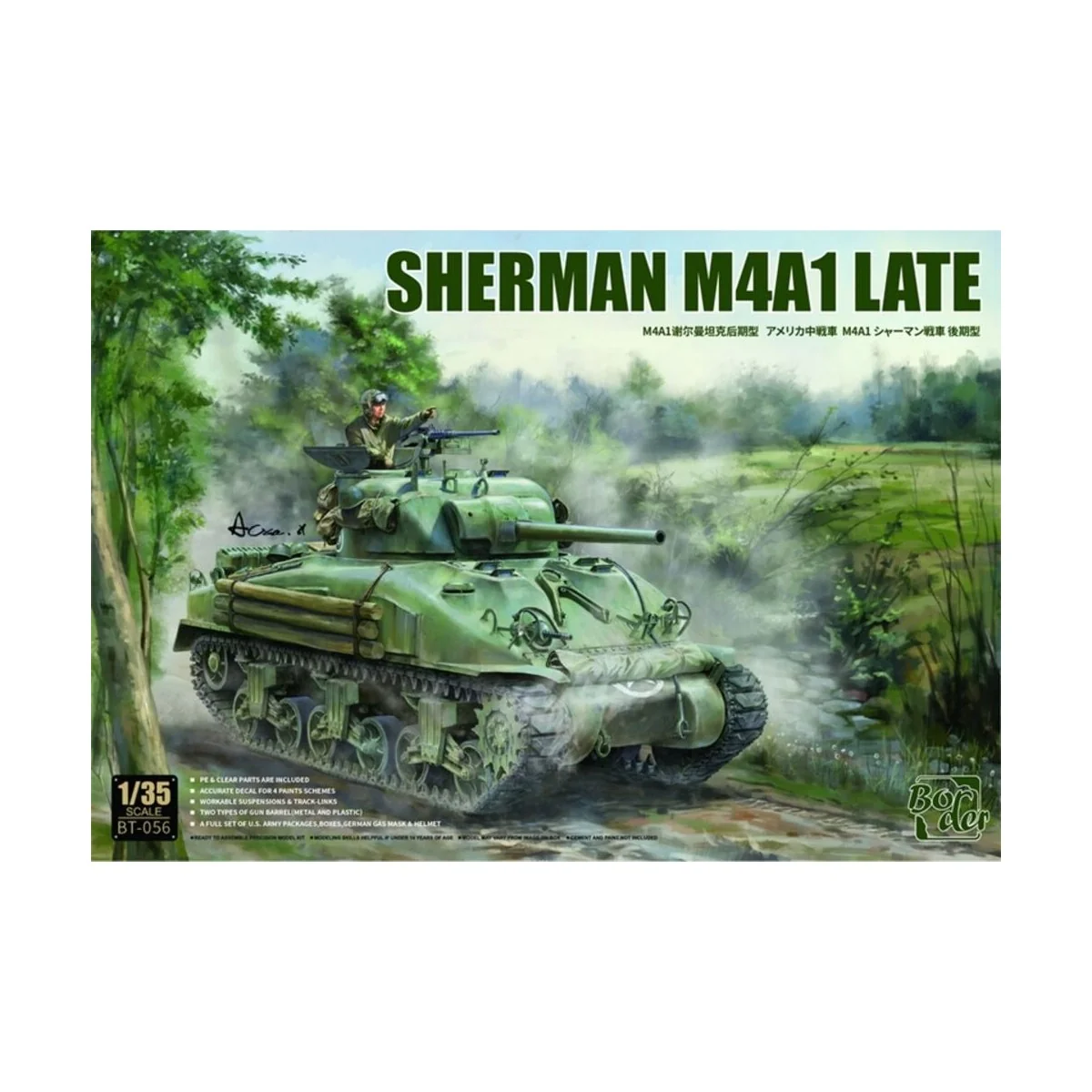 Sherman M4A1 late, 1/35 - Border Model BT-056