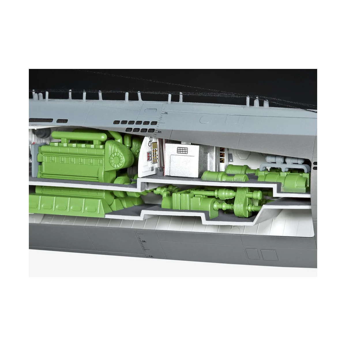 U-Boot Typ XXI U 2540 &Interieur, 1/144 - Revell 05078