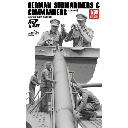 German Submarines & Commanders (Loading) 5 pcs Resin Figures, 1/35 ...
