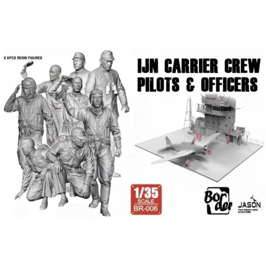 IJN Carrier Crew Pilots & Officers, 1/35 - Border Model BR-006