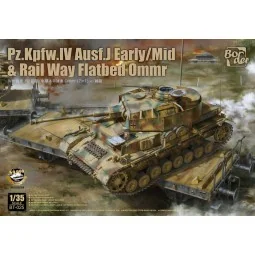 Pz.Kpfw. IV Ausf. J Early/Mid & Rail Way Flatbed Ommr (2 in 1), 1/3...