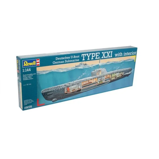 U-Boot Typ XXI U 2540 &Interieur, 1/144 - Revell 05078