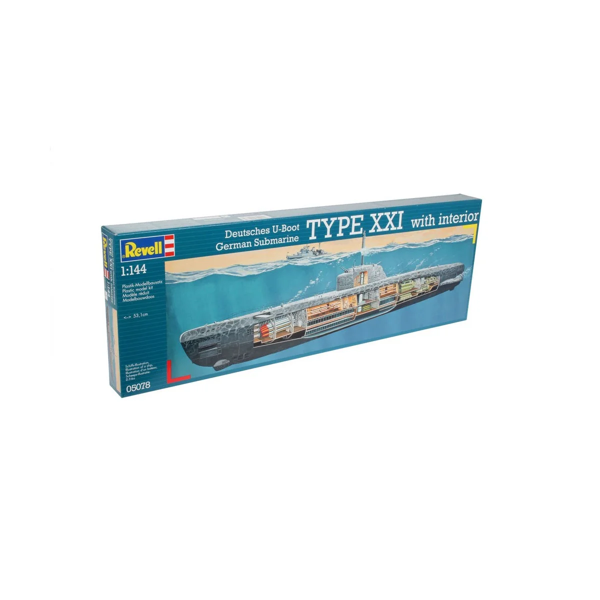 U-Boot Typ XXI U 2540 &Interieur, 1/144 - Revell 05078
