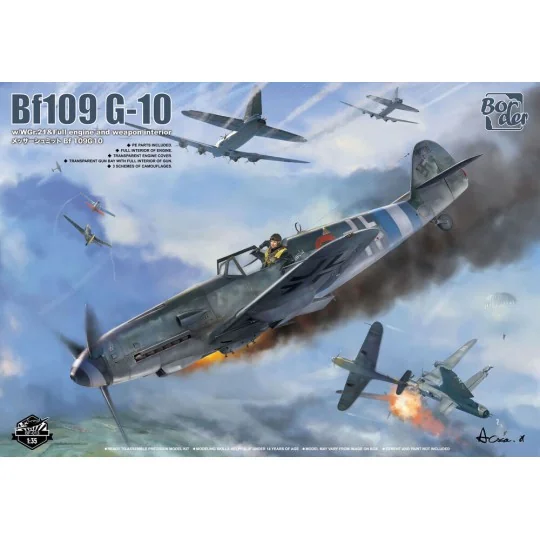 Bf 109 G-10 w/ WGr.21 & Full Engine and Weapon Interior, 1/35 - Bor...