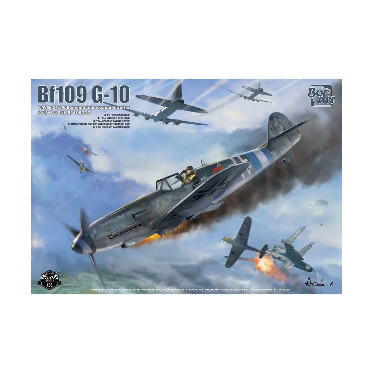 Bf 109 G-10 w/ WGr.21 & Full Engine and Weapon Interior, 1/35 - Bor...