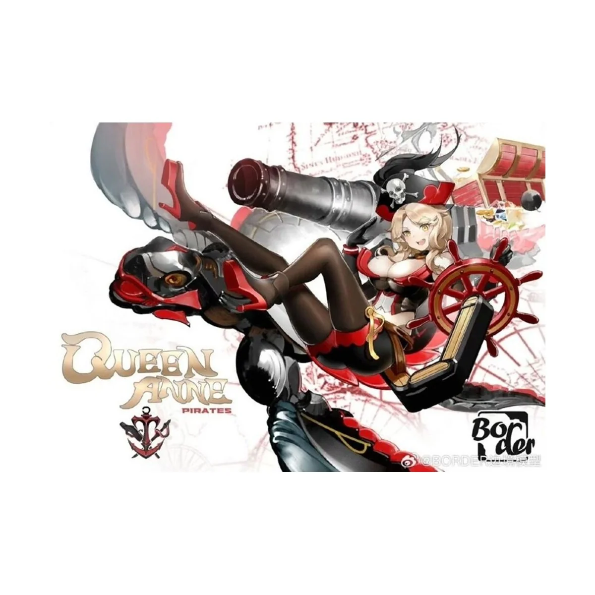 Pirate Captain Queen Anne, 1/10 - Border Model BA-003