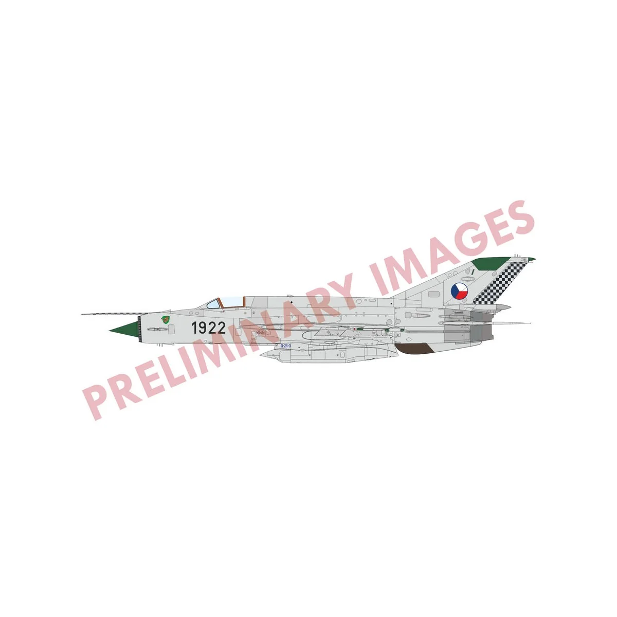 ERKA / MiG-21R V CESKOSLOVENSKU, 1/72 - Eduard Plastic Kits 2156