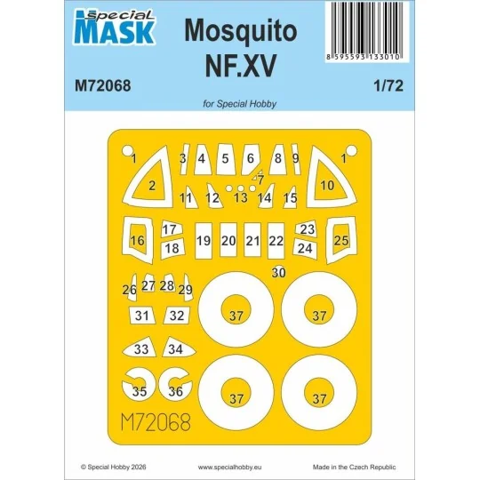 Mosquito NF Mk.XV, 1/72 - Special Hobby 100-M72068