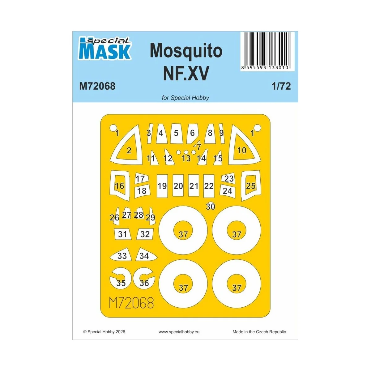 Mosquito NF Mk.XV, 1/72 - Special Hobby 100-M72068
