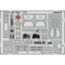 Me 262A for Arma Hobby, 1/72 - Eduard Accessories 73870 2