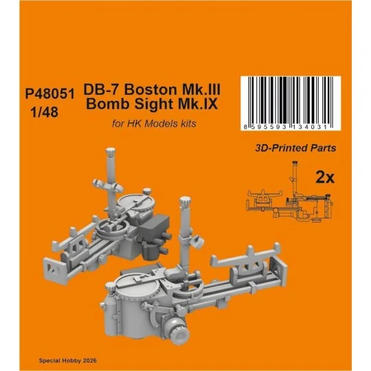DB-7 Boston Mk.III Bomb Sight Mk.IX for HK Models, 1/48 - CMK 129-P...