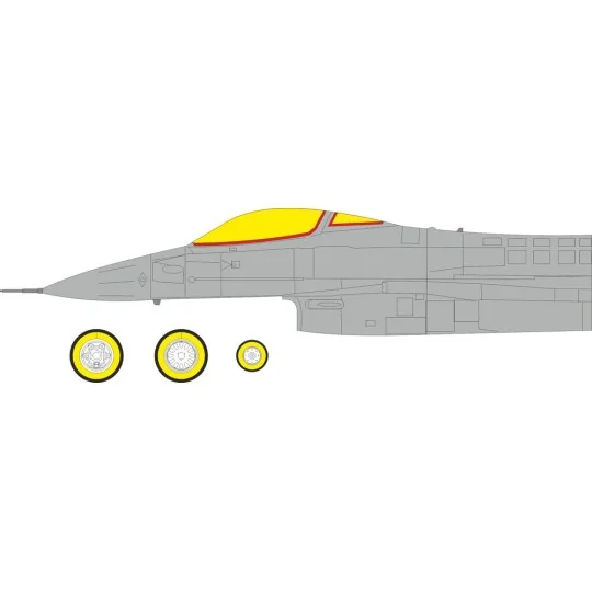 F-16CJ Block 50 Tface for Tamiya, 1/48 - Eduard Accessories EX1180