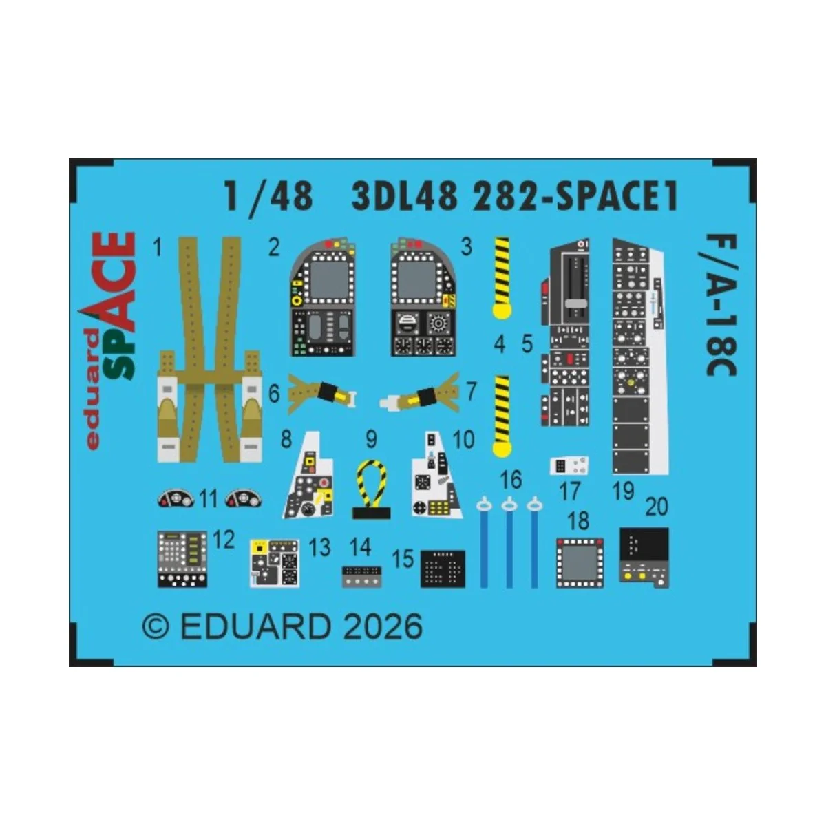 F/A-18C SPACE 1/48 for Eduard / Kinetic, 1/48 - Eduard Accessories ...