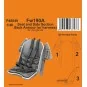 Fw190A Seat and Side Section Back Armour (w/ harness) for Tamiya, 1...