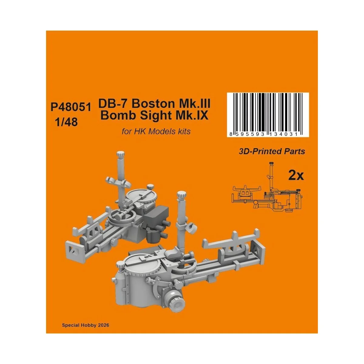 DB-7 Boston Mk.III Bomb Sight Mk.IX for HK Models, 1/48 - CMK 129-P...