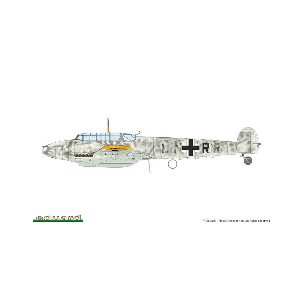 Bf 110F, 1/72 - Eduard Plastic Kits 7084