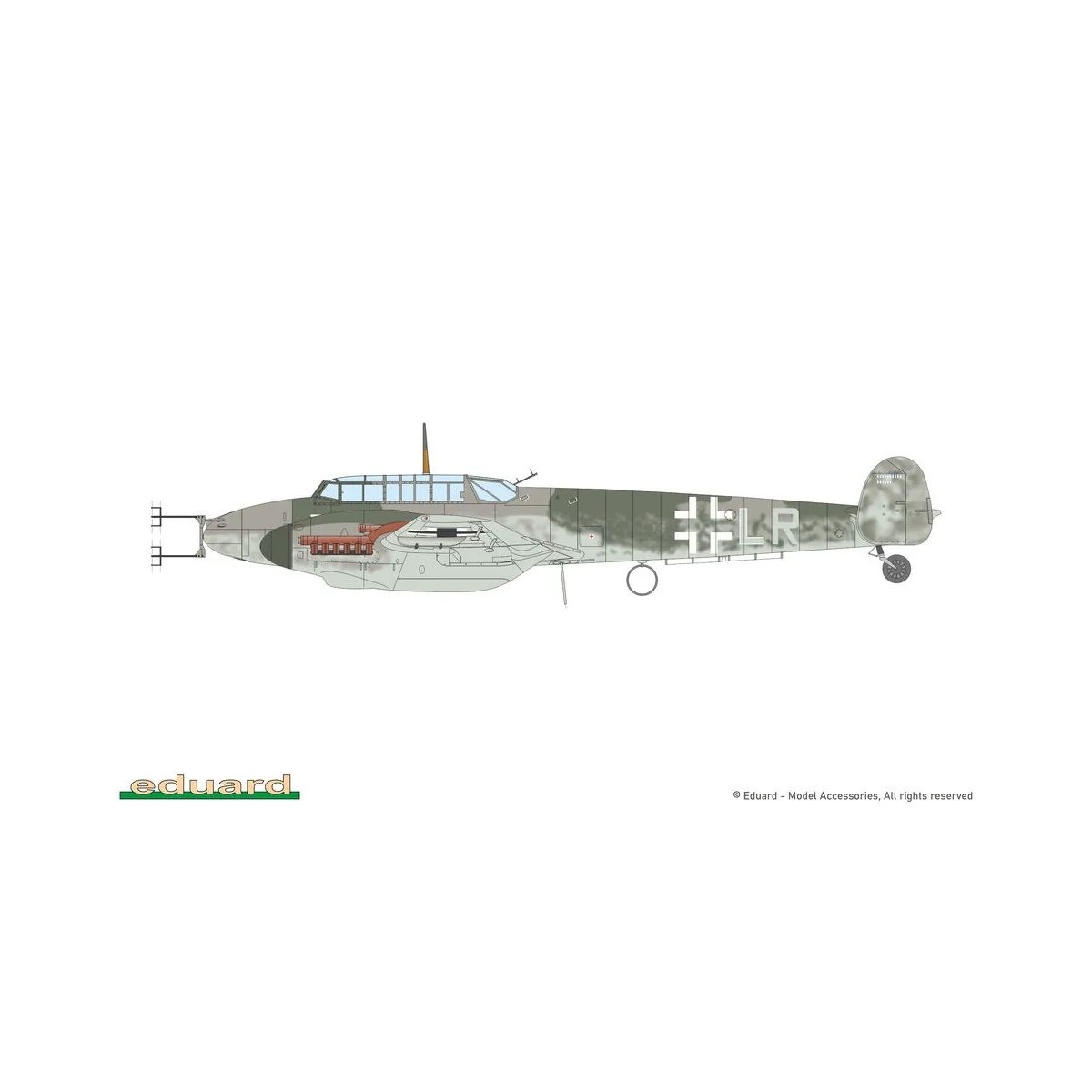 Bf 110F, 1/72 - Eduard Plastic Kits 7084
