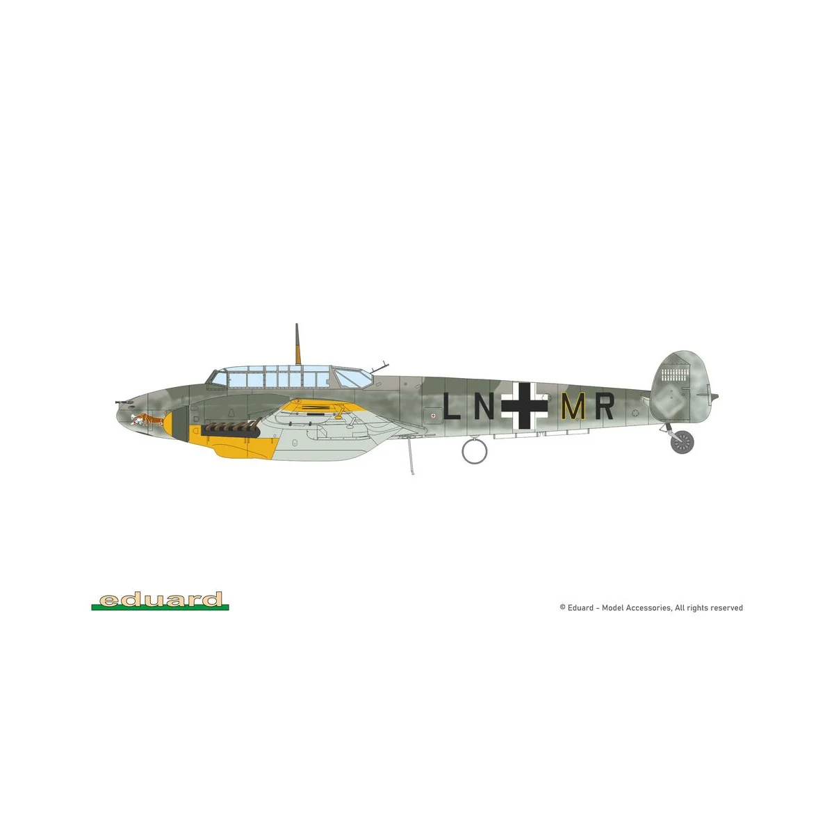 Bf 110F, 1/72 - Eduard Plastic Kits 7084