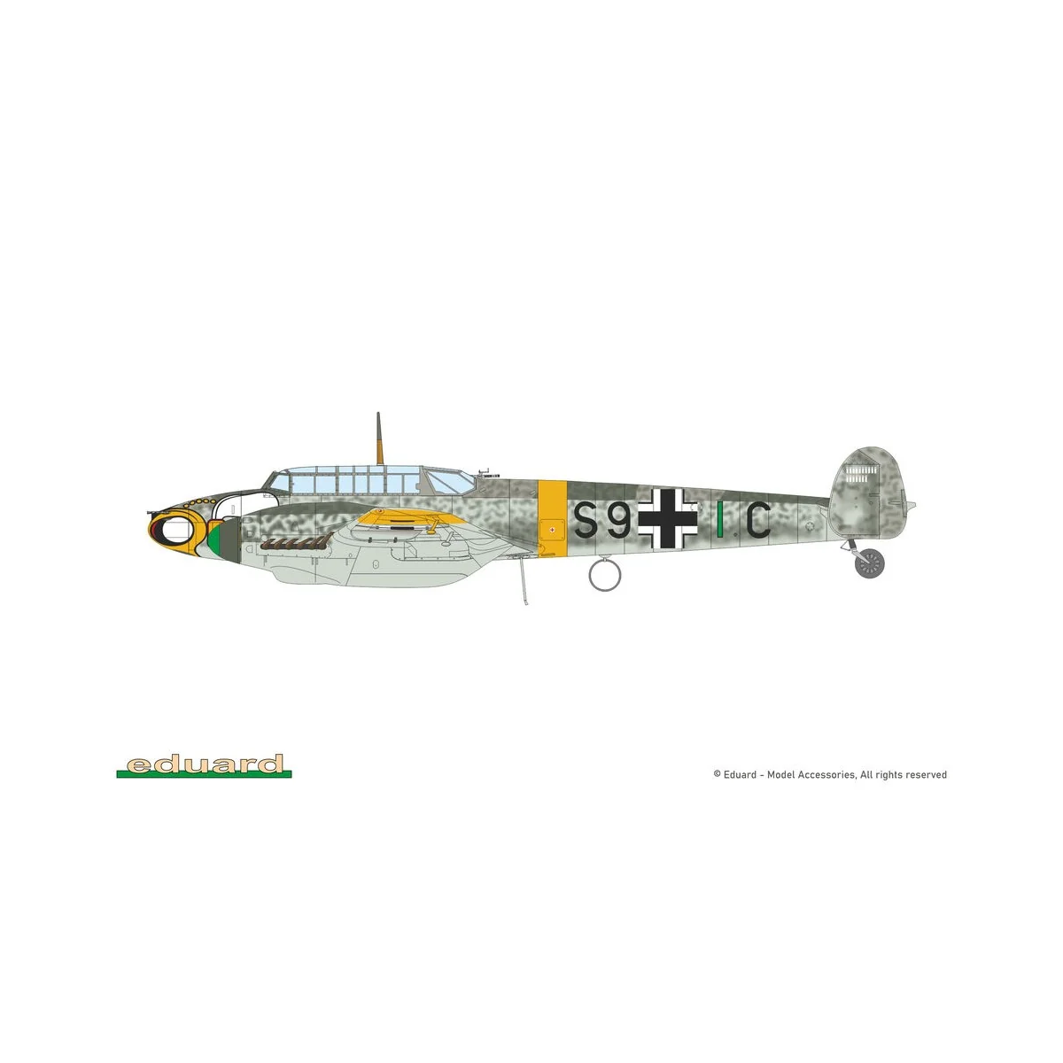 Bf 110F, 1/72 - Eduard Plastic Kits 7084