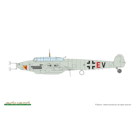 Bf 110F, 1/72 - Eduard Plastic Kits 7084