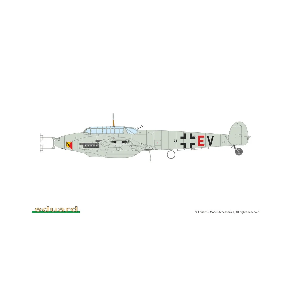 Bf 110F, 1/72 - Eduard Plastic Kits 7084