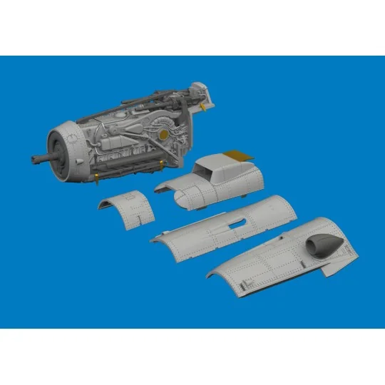 Bf 109K-4 engine PRINT 1/72 for Eduard, 1/72 - Eduard Accessories 6...