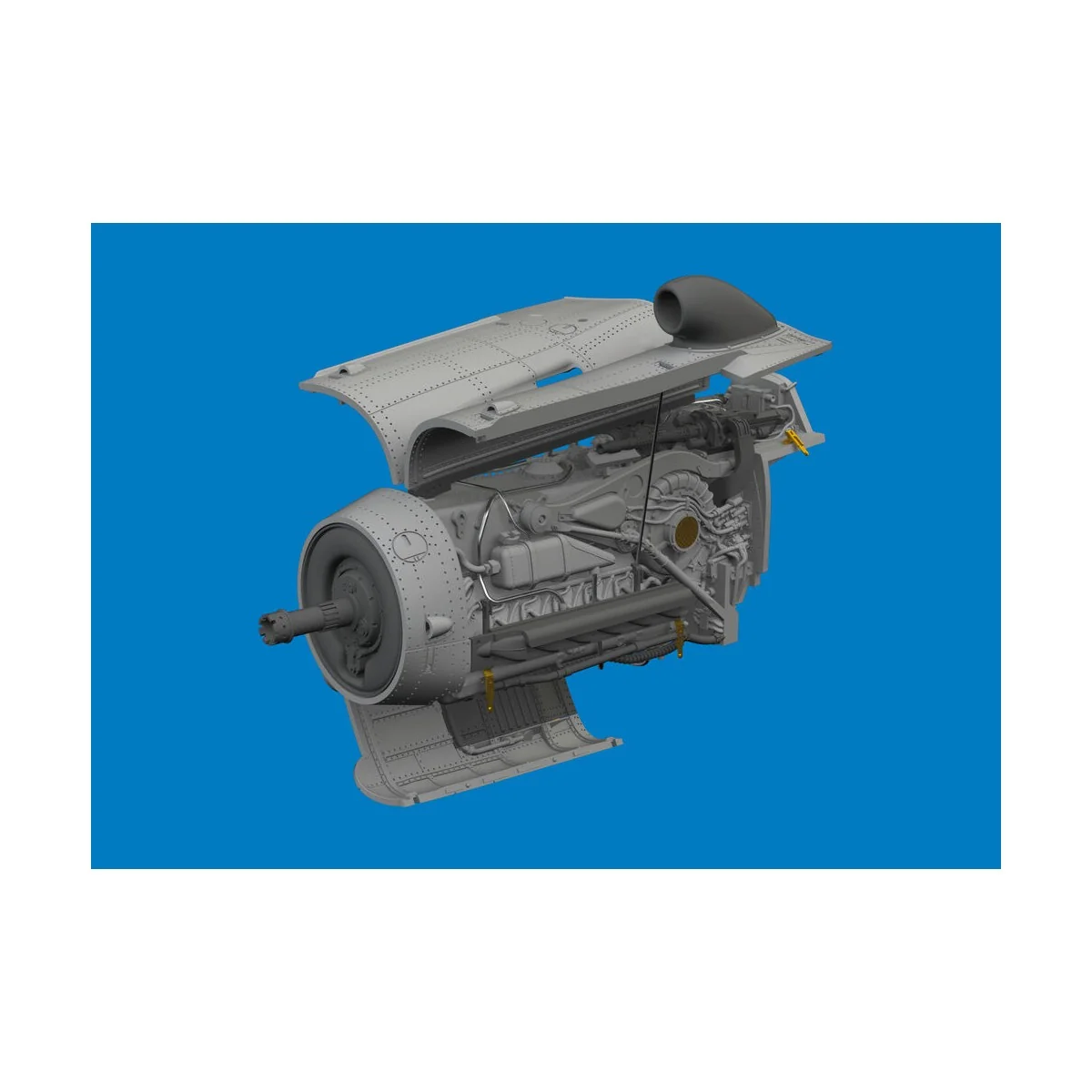 Bf 109K-4 engine PRINT 1/72 for Eduard, 1/72 - Eduard Accessories 6...