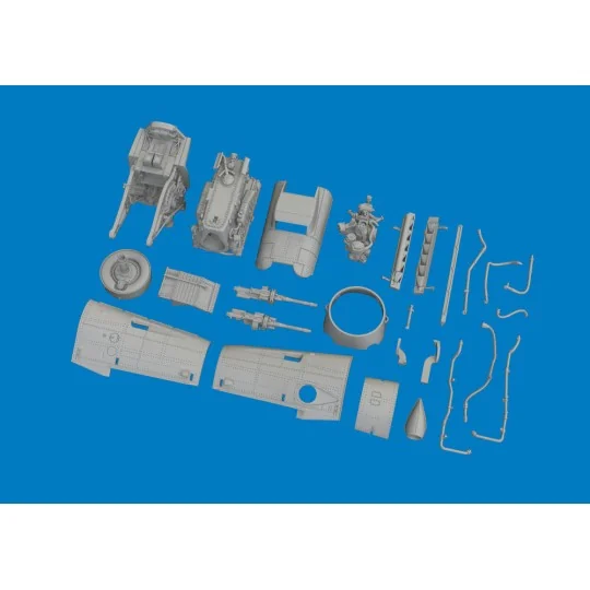 Bf 109K-4 engine PRINT 1/72 for Eduard, 1/72 - Eduard Accessories 6...
