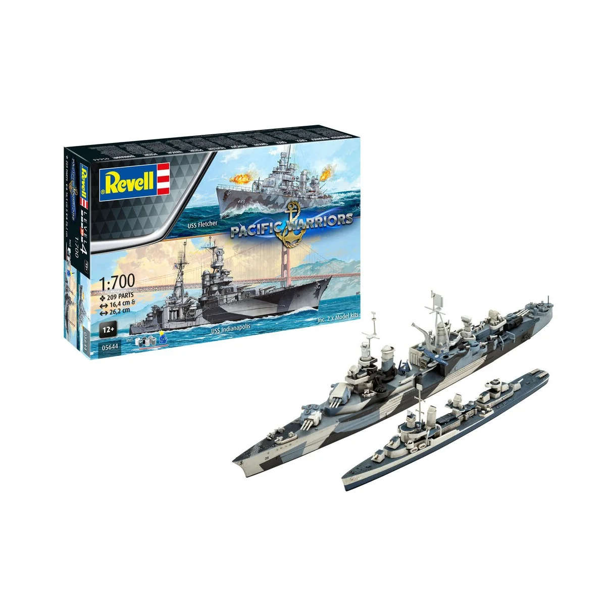 Pacific Warriors (USS Fletcher & USS Indianapolis), 1/700 - Revell ...